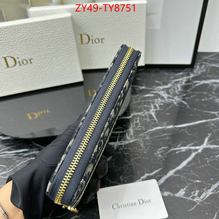 Dior Bags(4A)-Wallet- replica for cheap ID: TY8751 $: 49USD