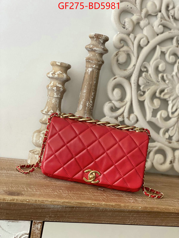Chanel Bags(TOP)-Diagonal- 2023 aaaaa replica customize ID: BD5981 $: 275USD