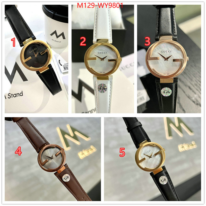 Watch(4A)-Gucci wholesale designer shop ID: WY9801 $: 129USD