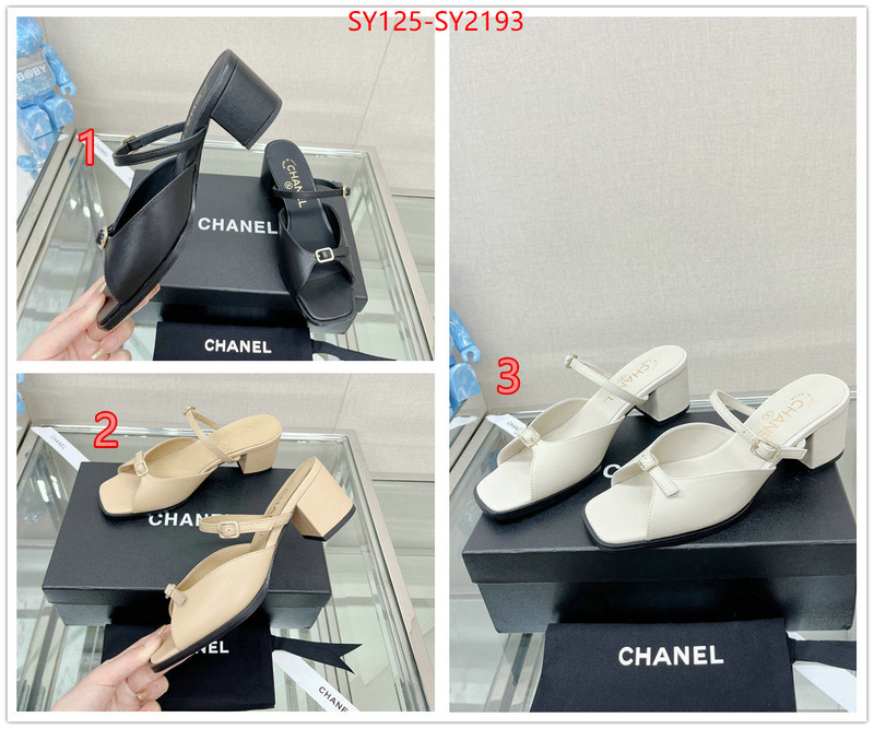 Women Shoes-Chanel aaaaa replica ID: SY2193 $: 125USD
