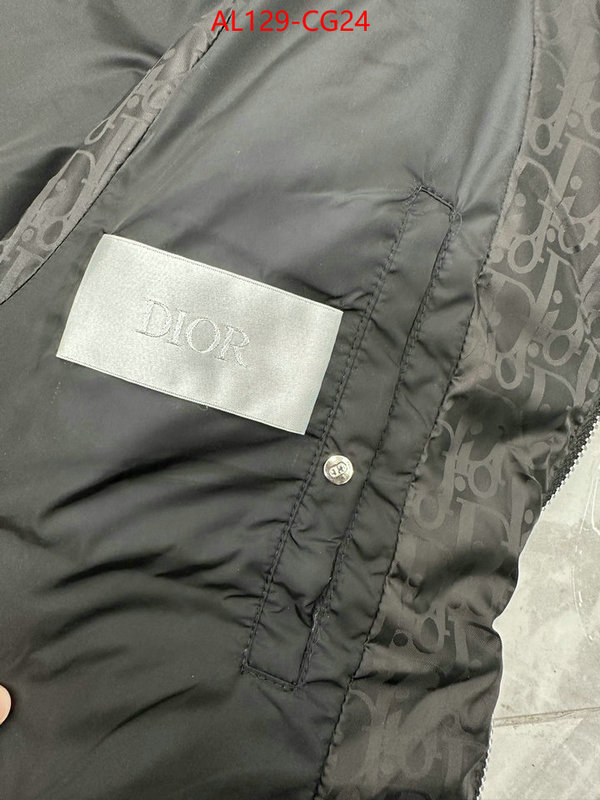 Down jacketMen-Dior replcia cheap ID: CG24 $: 129USD