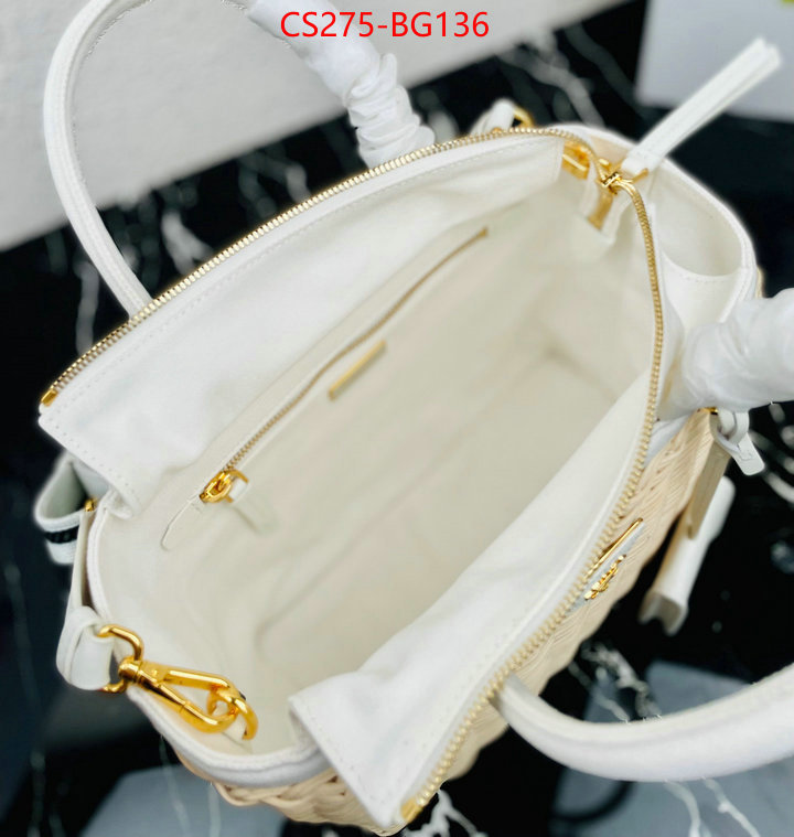 Prada Bags (TOP)-Handbag- shop cheap high quality 1:1 replica ID: BG136 $: 275USD
