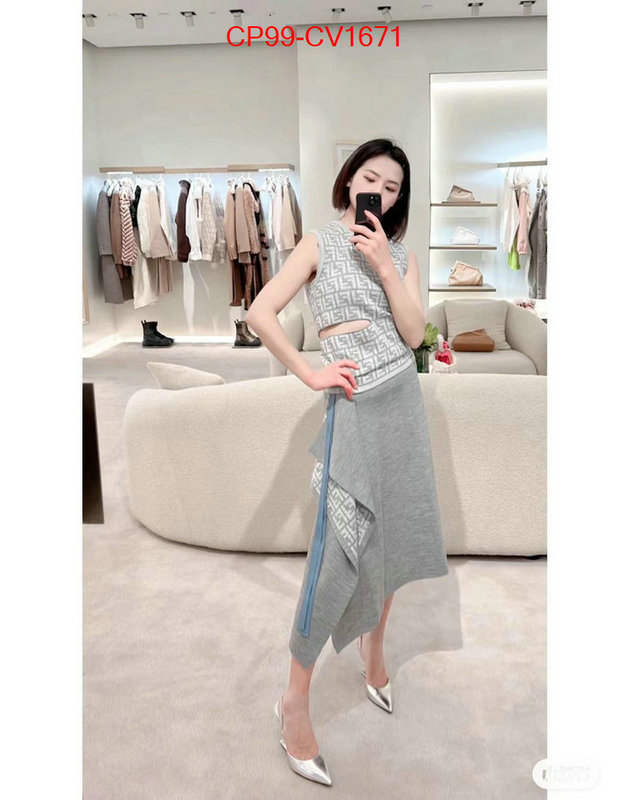 Clothing-Fendi online from china ID: CV1671 $: 99USD