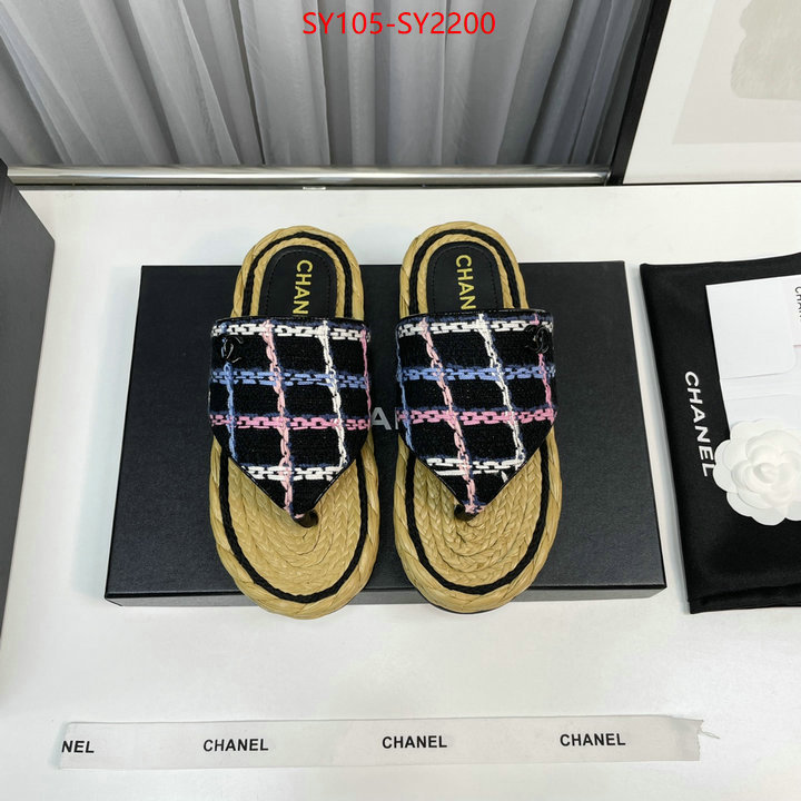 Women Shoes-Chanel aaaaa+ replica ID: SY2200 $: 105USD