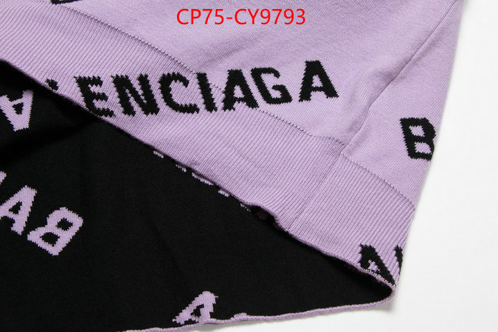 Clothing-Balenciaga shop designer replica ID: CY9793 $: 75USD