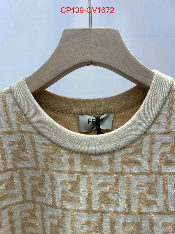 Clothing-Fendi aaaaa+ replica ID: CV1672 $: 139USD