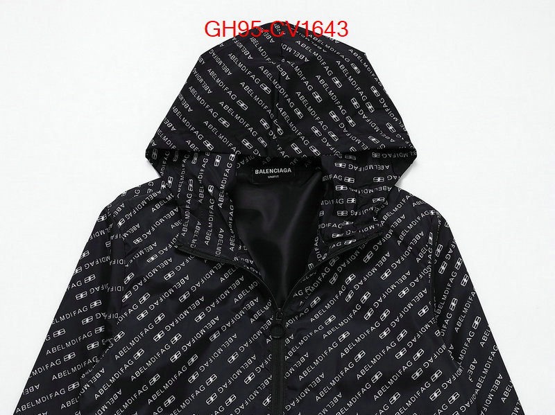 Clothing-Balenciaga replica for cheap ID: CV1643 $: 95USD