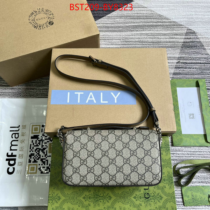 Gucci Bags(TOP)-Diagonal- online store ID: BY8323 $: 209USD