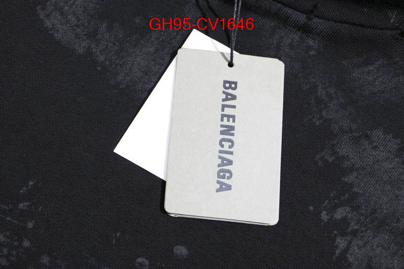 Clothing-Balenciaga aaaaa+ quality replica ID: CV1646 $: 95USD