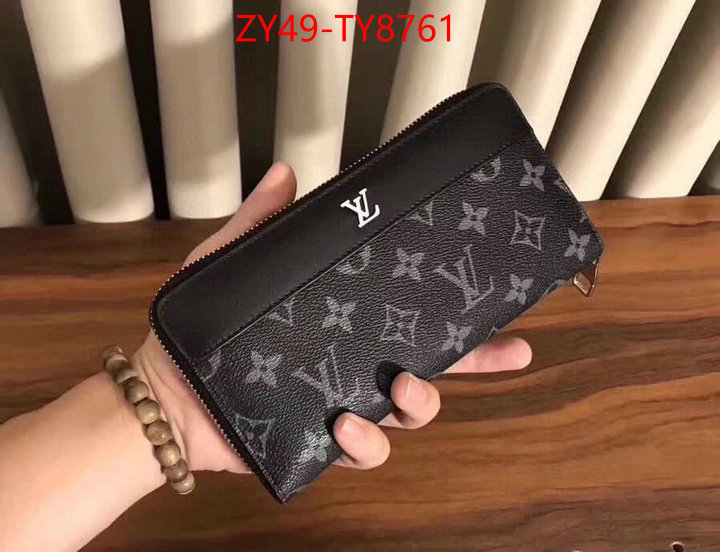 LV Bags(4A)-Wallet designer 1:1 replica ID: TY8761 $: 49USD