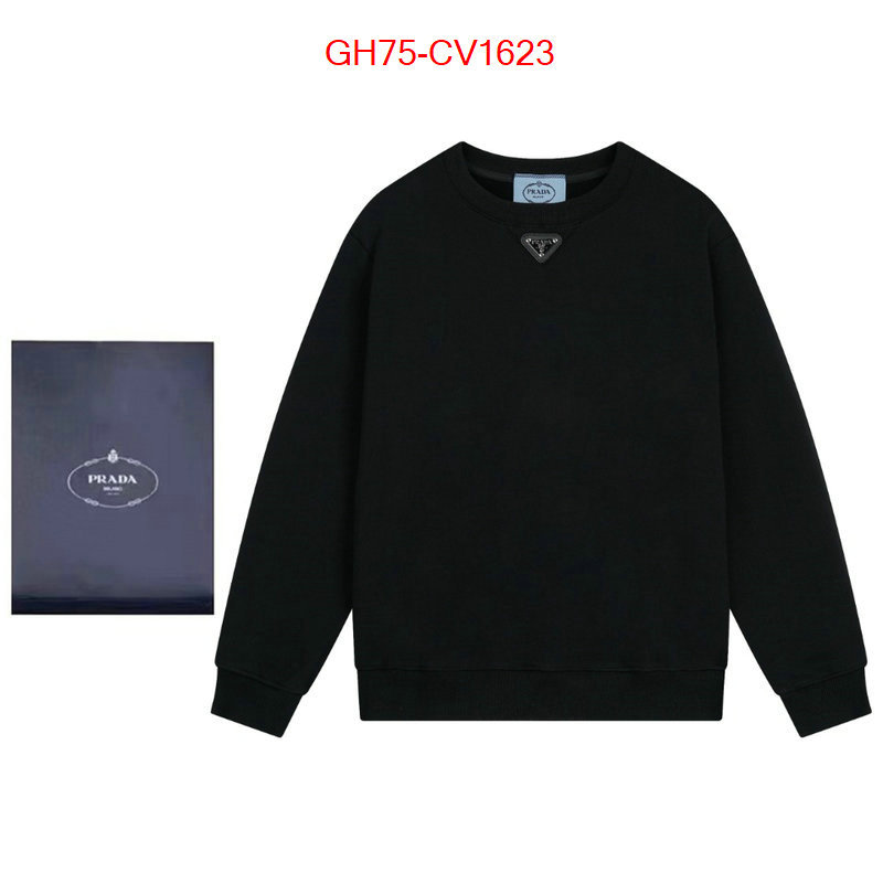 Clothing-Prada 2023 perfect replica designer ID: CV1623 $: 75USD