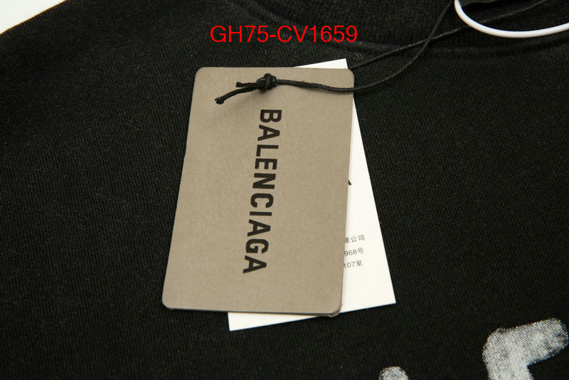 Clothing-Balenciaga best replica new style ID: CV1659 $: 75USD