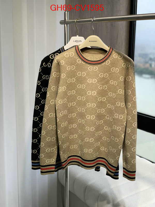 Clothing-Gucci wholesale replica ID: CV1595 $: 69USD