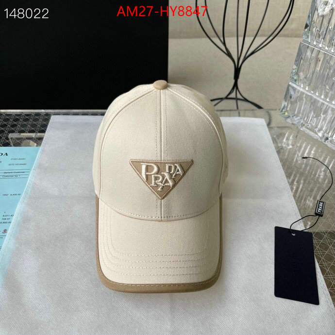 Cap (Hat)-Prada luxury 7 star replica ID: HY8847 $: 27USD