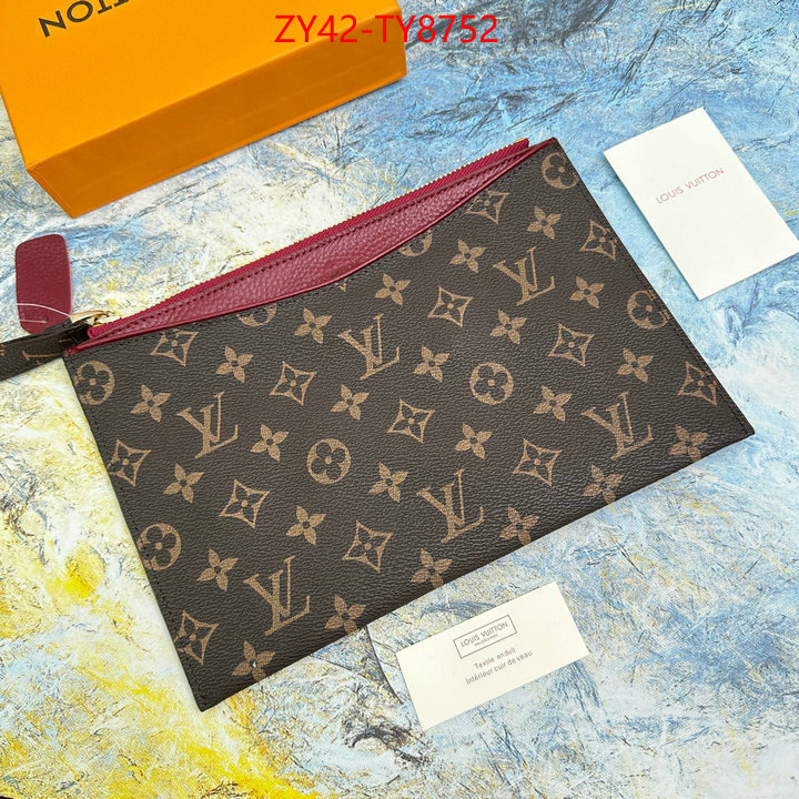 LV Bags(4A)-Wallet wholesale designer shop ID: TY8752 $: 42USD