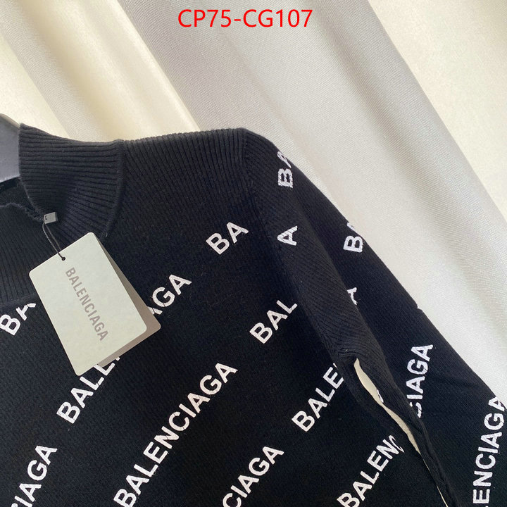 Clothing-Balenciaga designer wholesale replica ID: CG107 $: 75USD