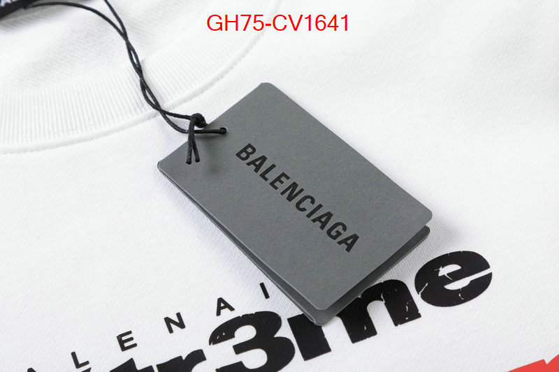 Clothing-Balenciaga replica sale online ID: CV1641 $: 75USD