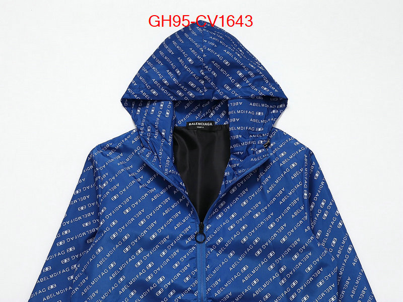 Clothing-Balenciaga replica for cheap ID: CV1643 $: 95USD