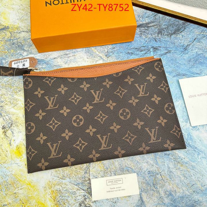 LV Bags(4A)-Wallet wholesale designer shop ID: TY8752 $: 42USD