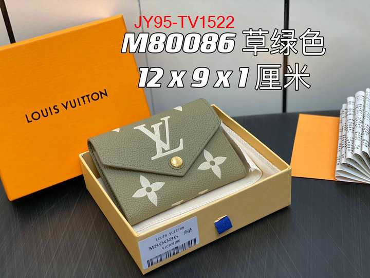 LV Bags(TOP)-Wallet wholesale imitation designer replicas ID: TV1522 $: 95USD