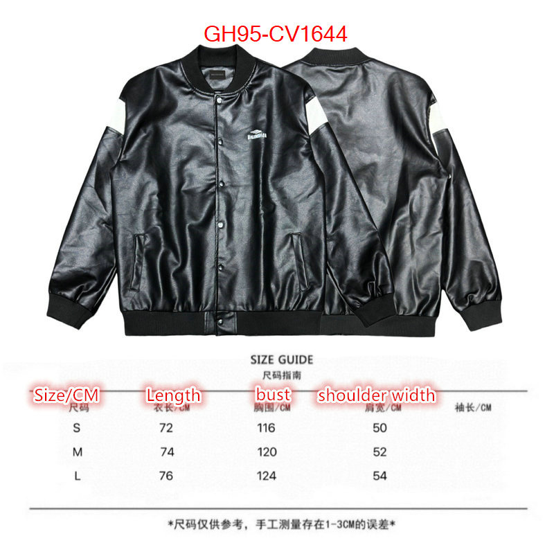 Clothing-Balenciaga where can you buy replica ID: CV1644 $: 95USD