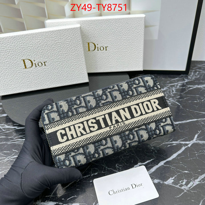 Dior Bags(4A)-Wallet- replica for cheap ID: TY8751 $: 49USD