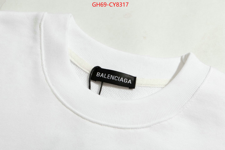 Clothing-Balenciaga fashion designer ID: CY8317 $: 69USD