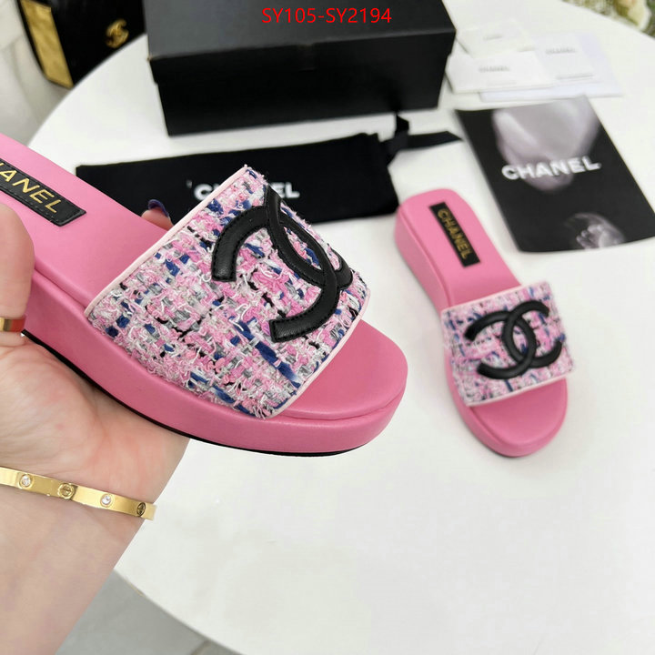 Women Shoes-Chanel shop designer replica ID: SY2194 $: 105USD