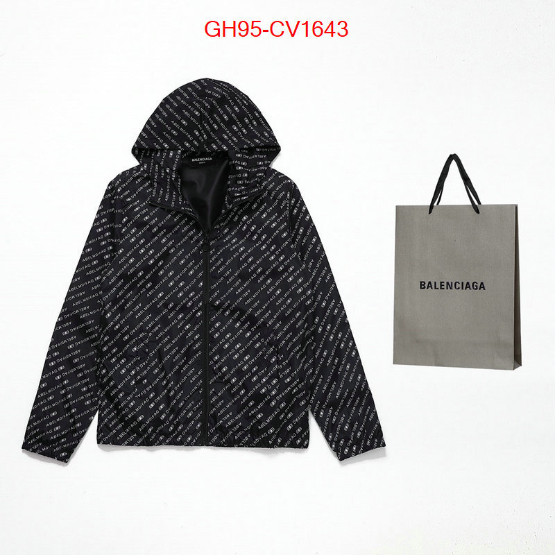 Clothing-Balenciaga replica for cheap ID: CV1643 $: 95USD