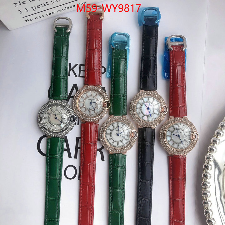 Watch(4A)-Cartier designer fake ID: WY9817 $: 59USD