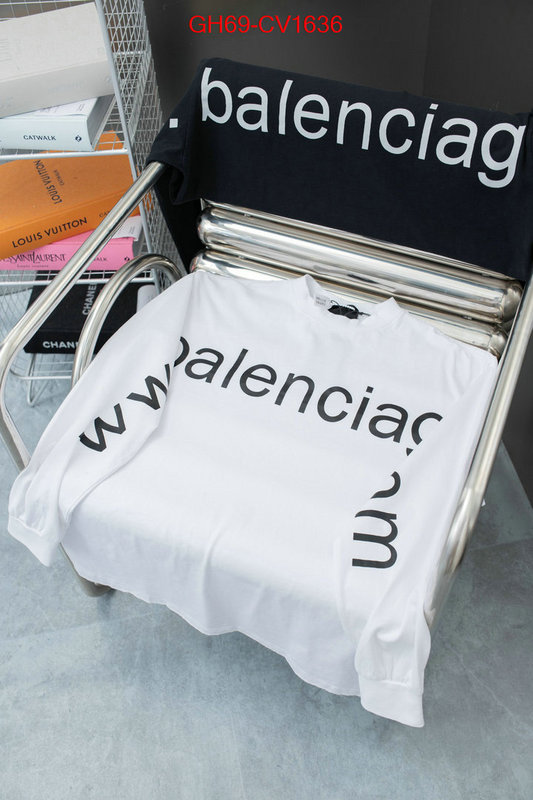 Clothing-Balenciaga what is a counter quality ID: CV1636 $: 69USD