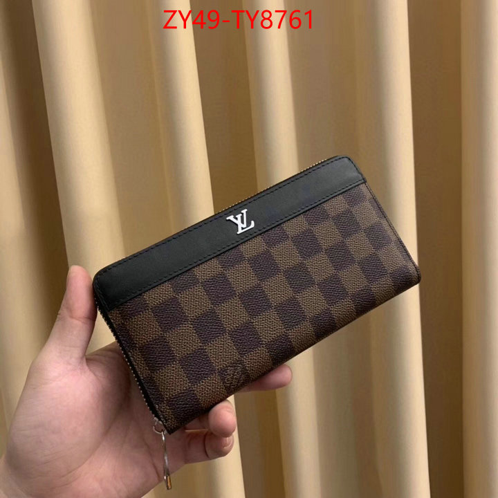 LV Bags(4A)-Wallet designer 1:1 replica ID: TY8761 $: 49USD