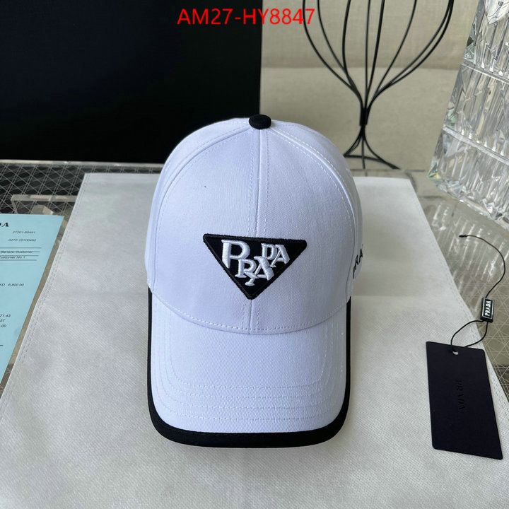 Cap (Hat)-Prada luxury 7 star replica ID: HY8847 $: 27USD