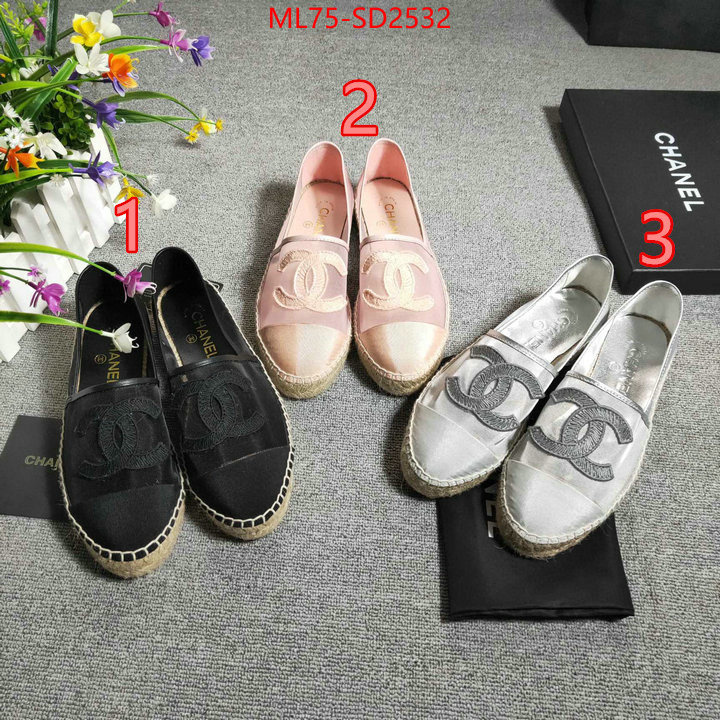 Women Shoes-Chanel top 1:1 replica ID: SD2532 $: 75USD