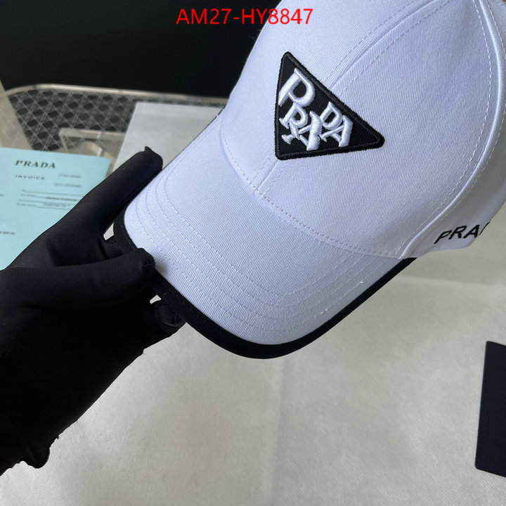 Cap (Hat)-Prada luxury 7 star replica ID: HY8847 $: 27USD