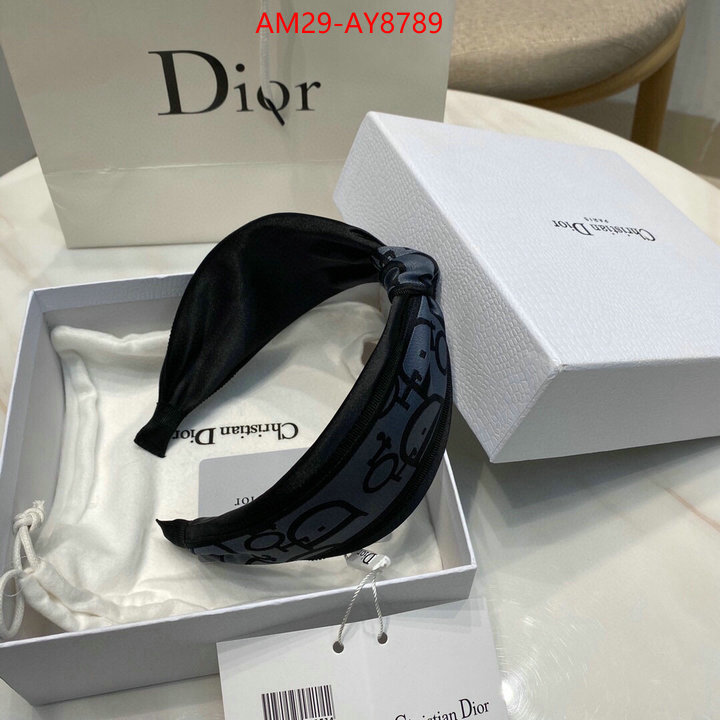 Hair band-Dior fake ID: AY8789 $: 29USD