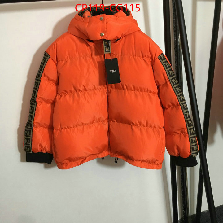 Down jacket Men-Fendi buy high-quality fake ID: CG115 $: 119USD