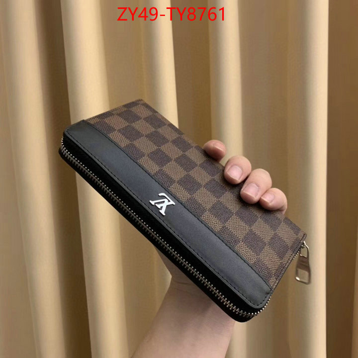 LV Bags(4A)-Wallet designer 1:1 replica ID: TY8761 $: 49USD