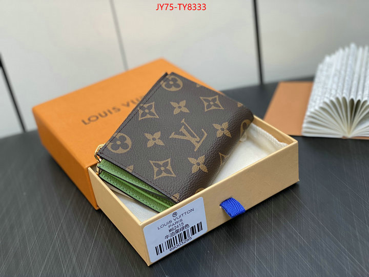 LV Bags(TOP)-Wallet 2023 aaaaa replica customize ID: TY8333 $: 75USD