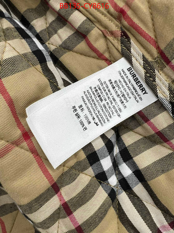 Clothing-Burberry outlet sale store ID: CY8616 $: 135USD