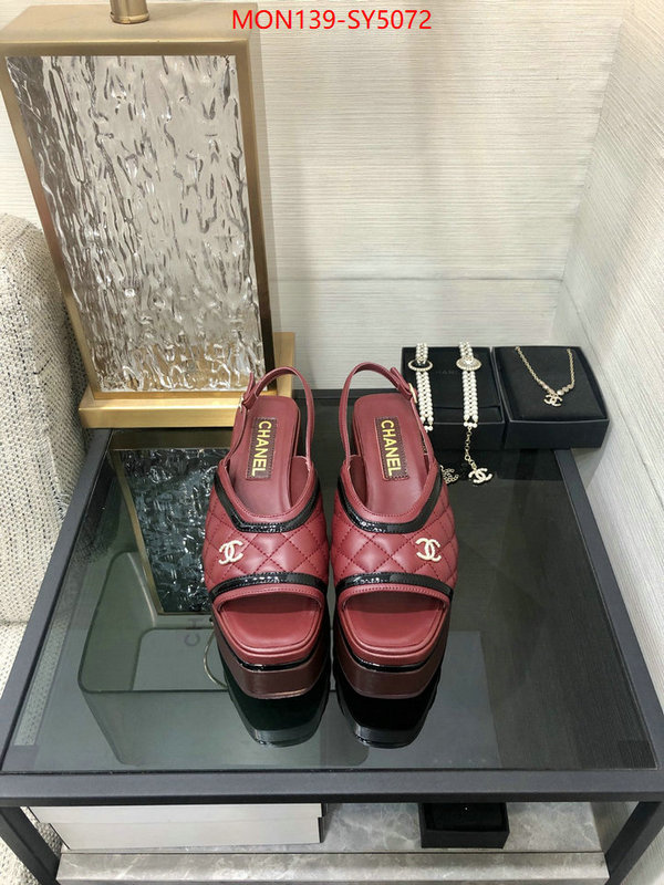 Women Shoes-Chanel best replica quality ID: SY5072 $: 139USD