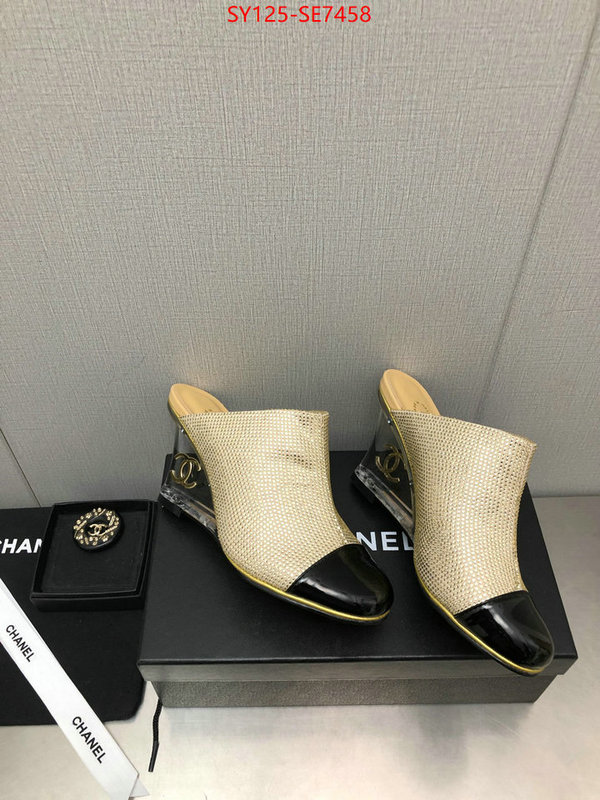 Women Shoes-Chanel where quality designer replica ID: SE7458 $: 125USD