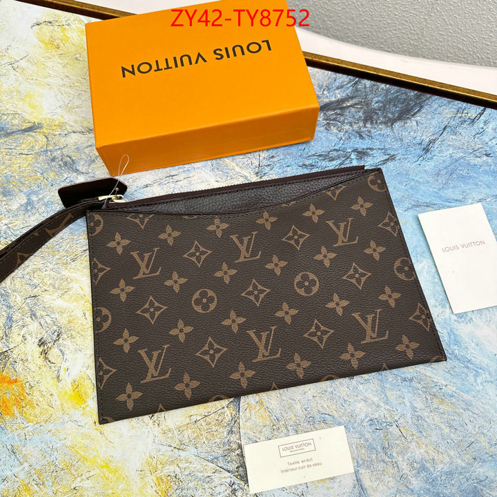 LV Bags(4A)-Wallet wholesale designer shop ID: TY8752 $: 42USD