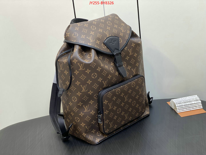 LV Bags(TOP)-Backpack- replica shop ID: BY8326 $: 255USD