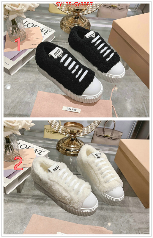 Women Shoes-Miu Miu high quality online ID: SY8887 $: 125USD