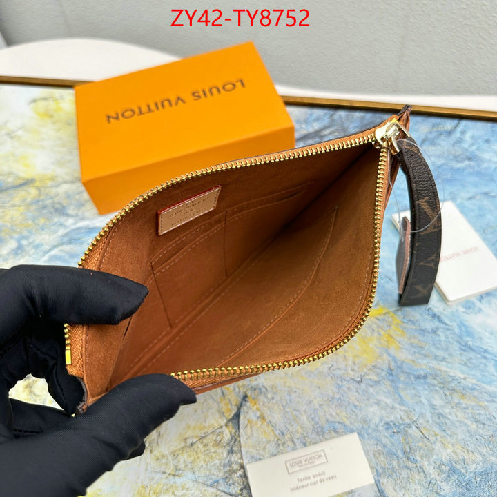 LV Bags(4A)-Wallet wholesale designer shop ID: TY8752 $: 42USD