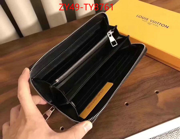 LV Bags(4A)-Wallet designer 1:1 replica ID: TY8761 $: 49USD