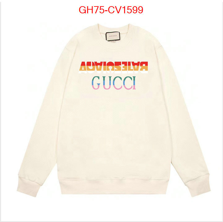 Clothing-Gucci 2023 perfect replica designer ID: CV1599 $: 75USD