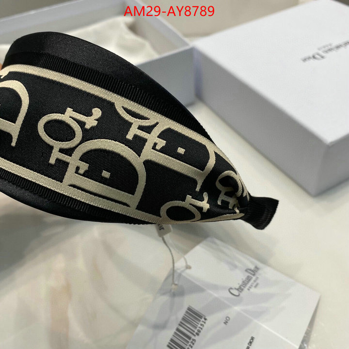 Hair band-Dior fake ID: AY8789 $: 29USD