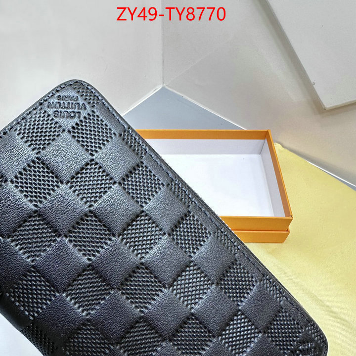 LV Bags(4A)-Wallet what is a counter quality ID: TY8770 $: 49USD